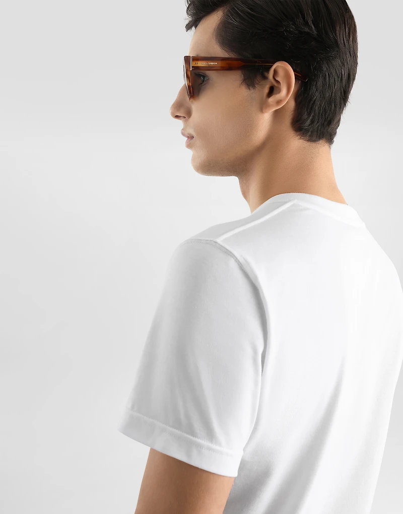 Cotton t-shirt with embroidery