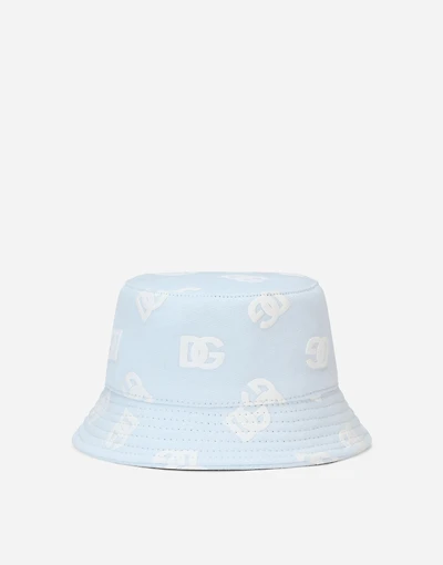 Bucket hat with all-over DG logo print