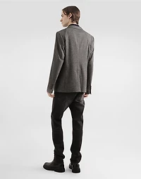 Fine-gauge wool polo shirt