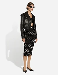 Plongé nappa leather biker jacket