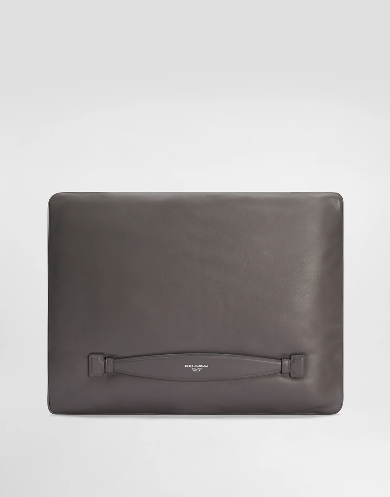 Calfskin nappa leather pouch