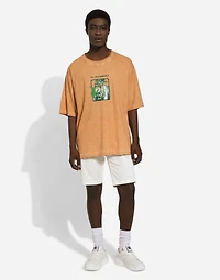 Stretch cotton shorts