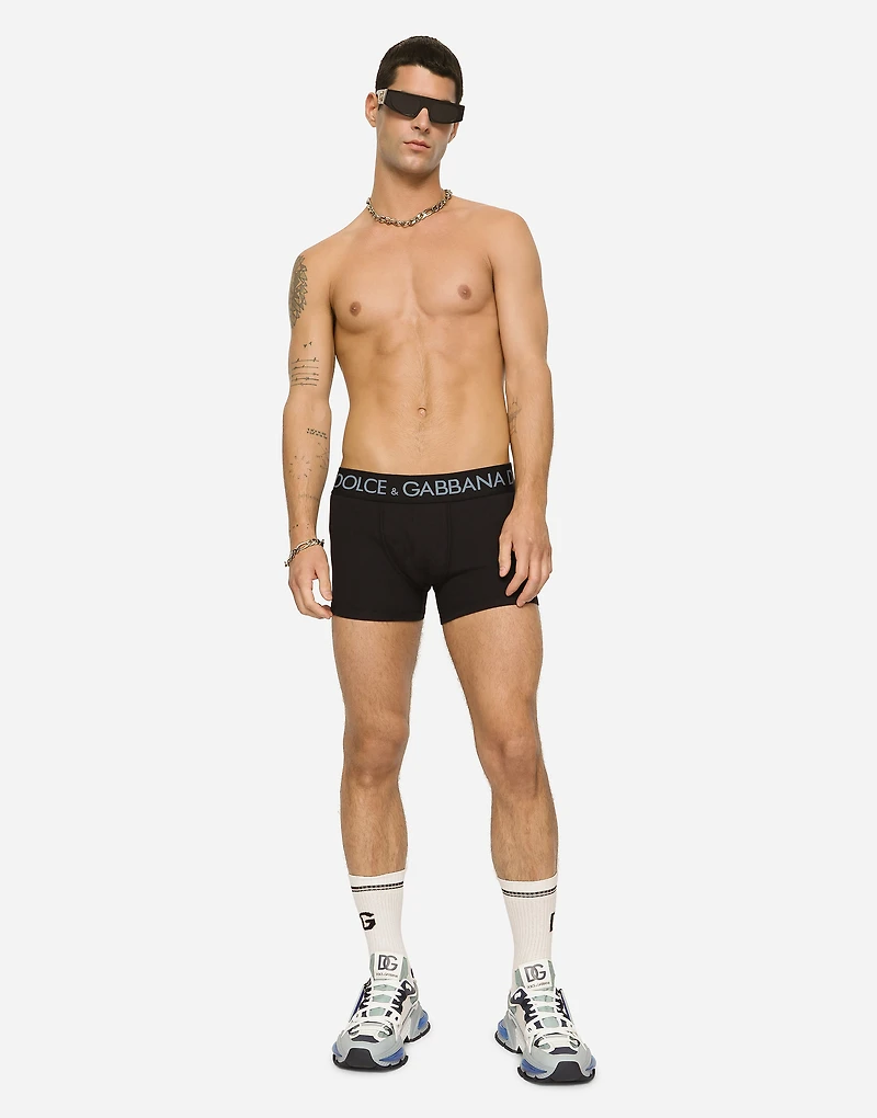 Two-way-stretch jersey boxers
