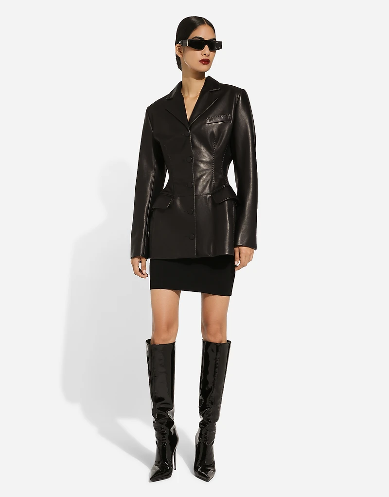 Calfskin Turlington jacket
