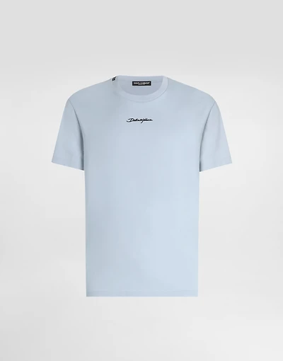 Cotton t-shirt with embroidery patch