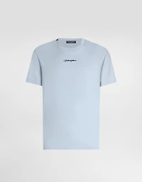 Cotton t-shirt with embroidery patch