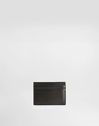 Calfskin card holder with logo