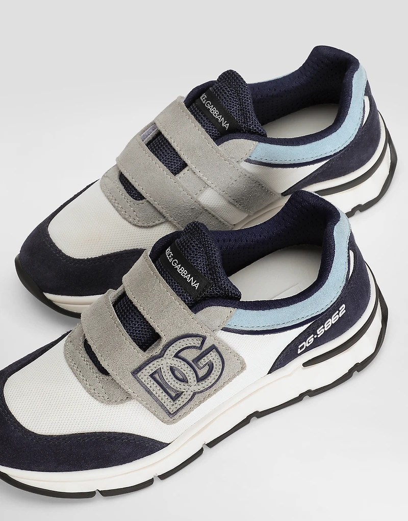 Mesh and split leather DG Running sneakers