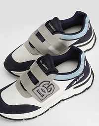 Mesh and split leather DG Running sneakers