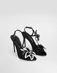 Patent leather sandals
