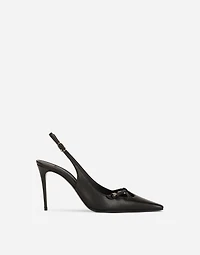 Nappa leather slingbacks