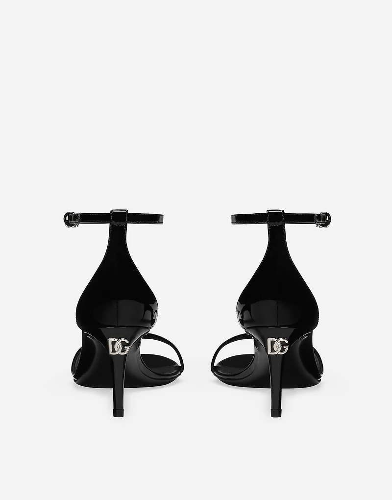 Patent leather sandals