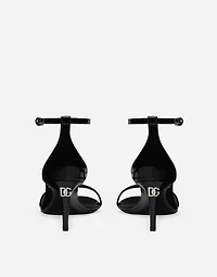 Patent leather sandals