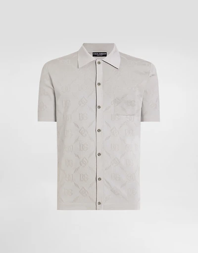 Silk shirt with DG openwork