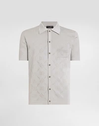 Silk shirt with DG openwork