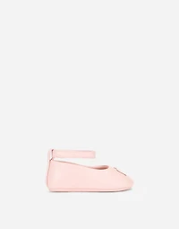 Nappa leather newborn ballet flats