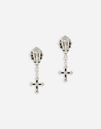 Drop earrings with crosses