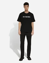Stretch wool jogging pants