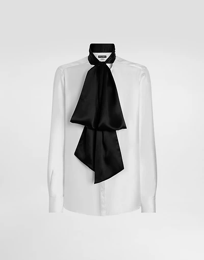 Gold silk twill shirt