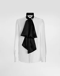 Gold silk twill shirt