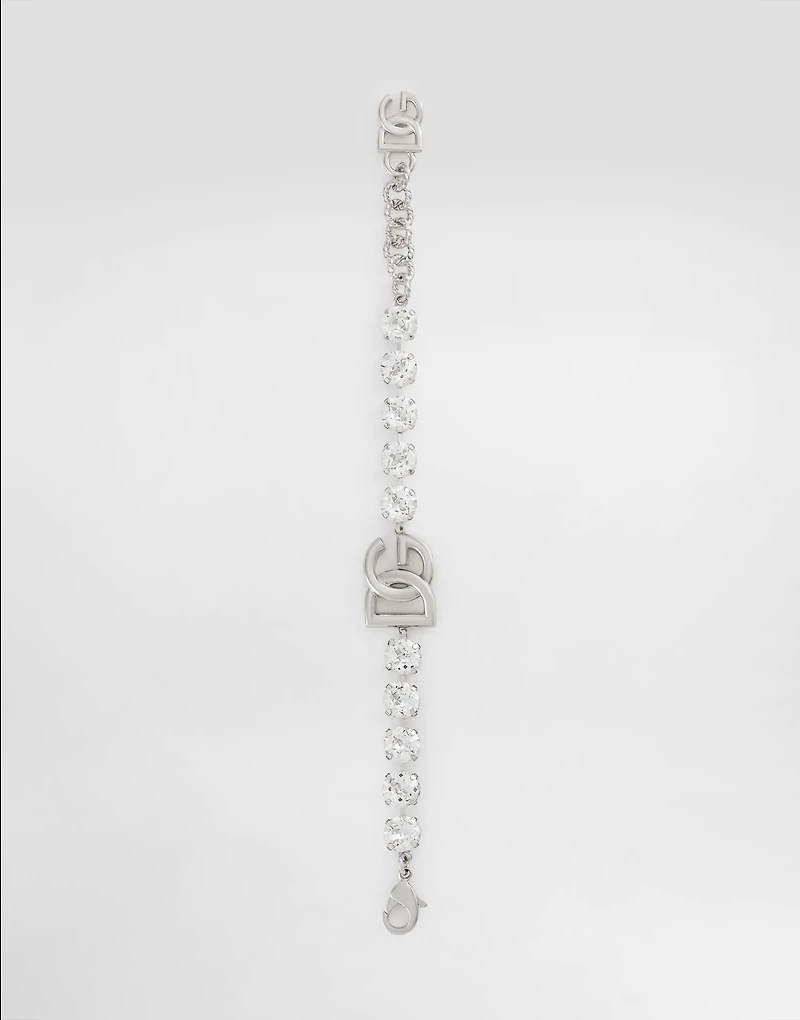 Bracelet with rhinestones and DG logo