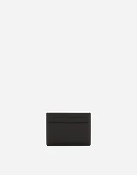 Calfskin card holder with DG logo