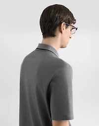 Cotton piqué polo shirt