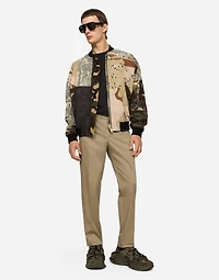 Wool and silk pants