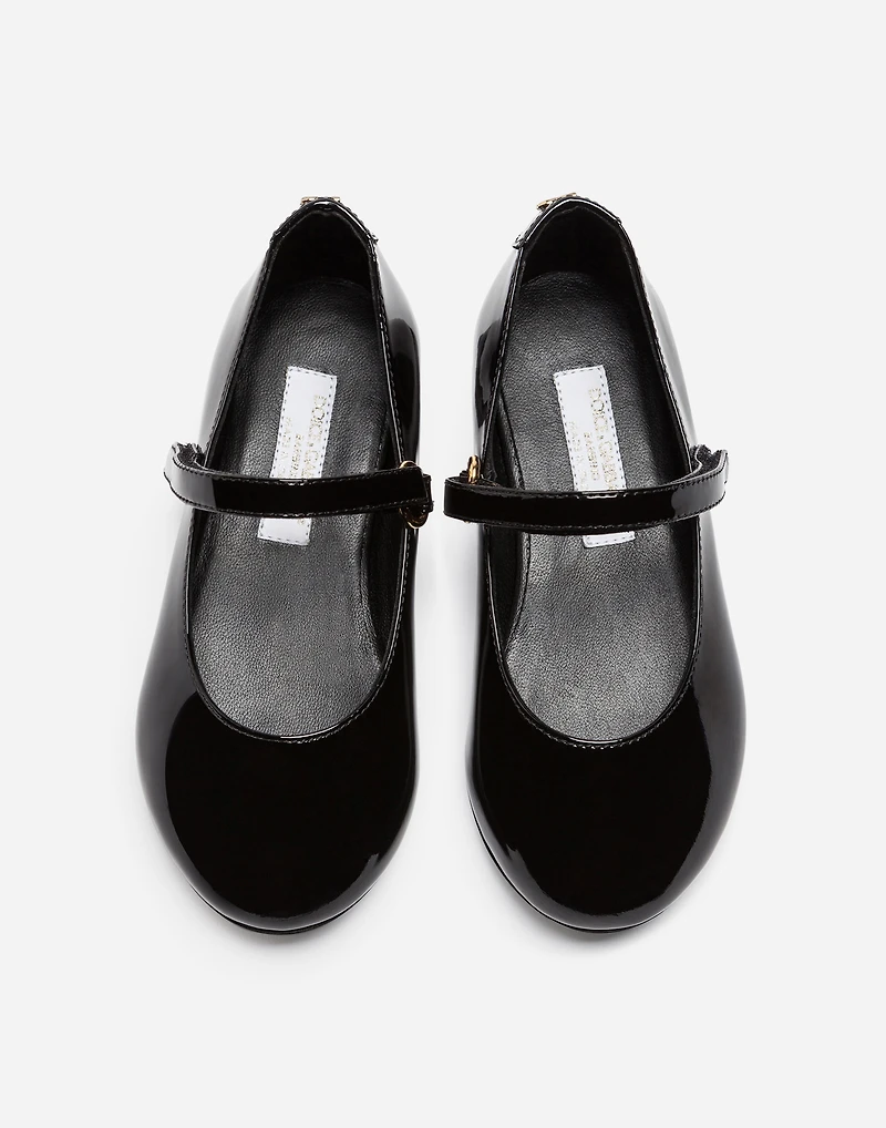 Patent leather mary jane ballet flats
