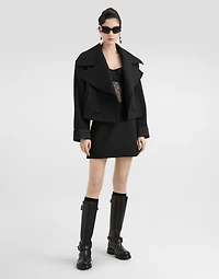 Double-breasted wool jacket