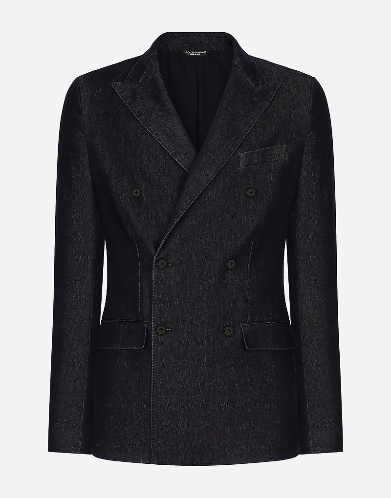 Double-breasted Taormina-fit denim jacket