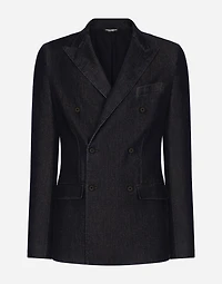 Double-breasted Taormina-fit denim jacket