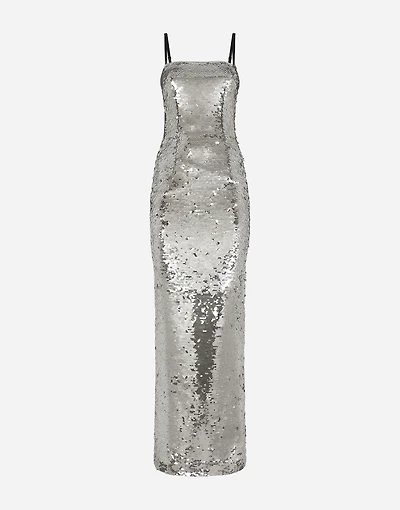 Long sequined dress