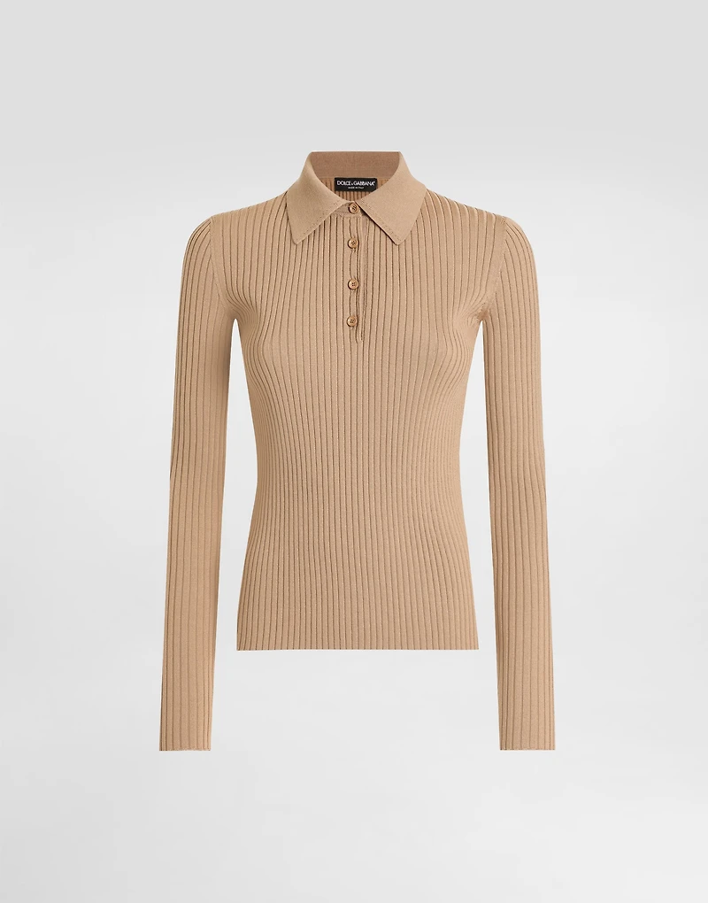 Ribbed wool pullover