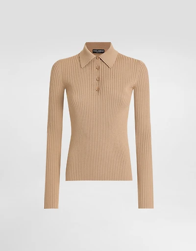 Ribbed wool pullover