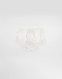 Smooth velvet dress with culotte