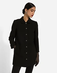 Short woolen coat