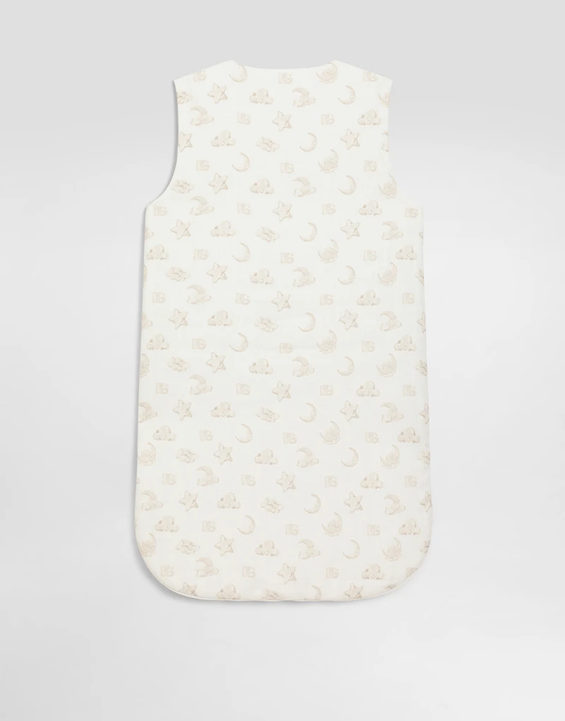 Canvas baby nest with moon and stars print