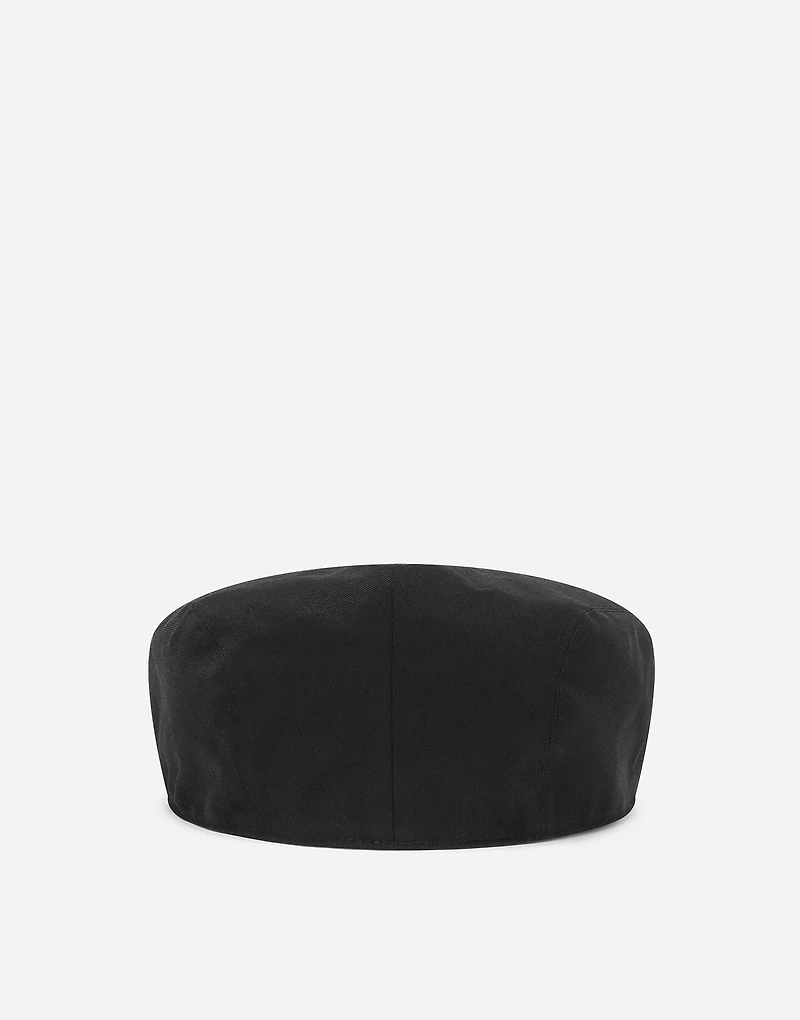 Cotton gabardine flat cap