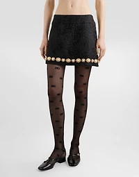 Brocade miniskirt