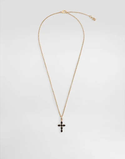 Fine chain necklace with cross