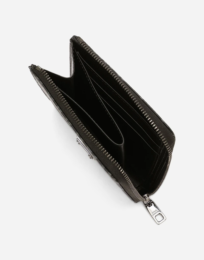 Coated jacquard card holder
