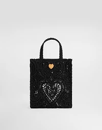 Small cordonetto lace shopper