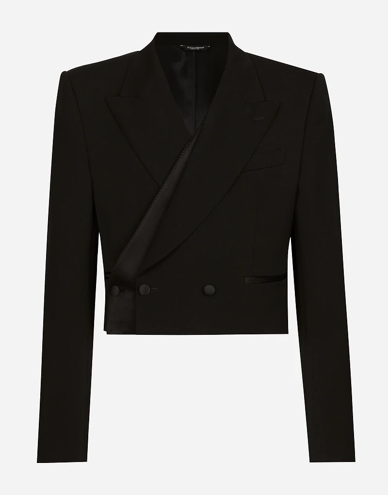Double-breasted wool Spencer jacket