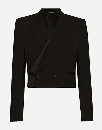 Double-breasted wool Spencer jacket