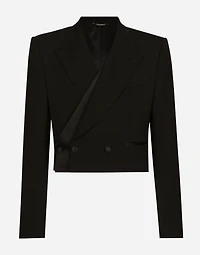Double-breasted wool Spencer jacket