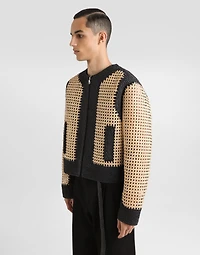 Woven raffia jacket