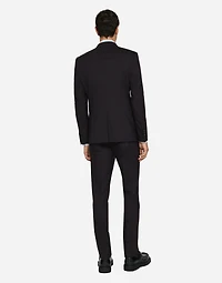 Double-breasted stretch wool Martini-fit suit