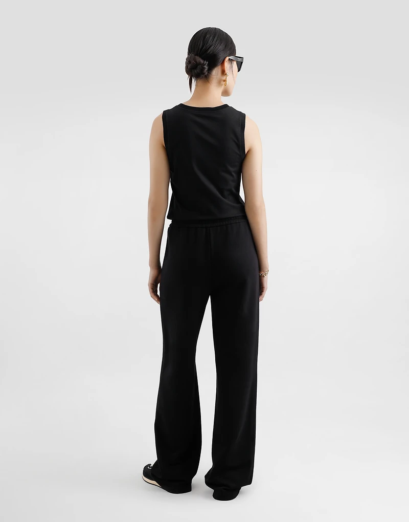 Oversize jersey tank top with DG logo embroidery