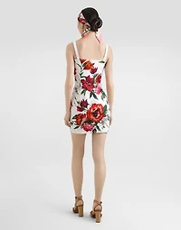Flower-print dress